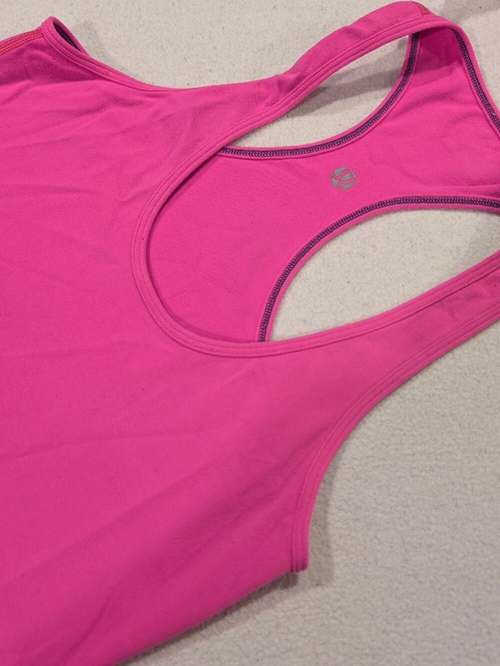 Lululemon Pink Racerback Tank Small Pilates Princess Athleisure